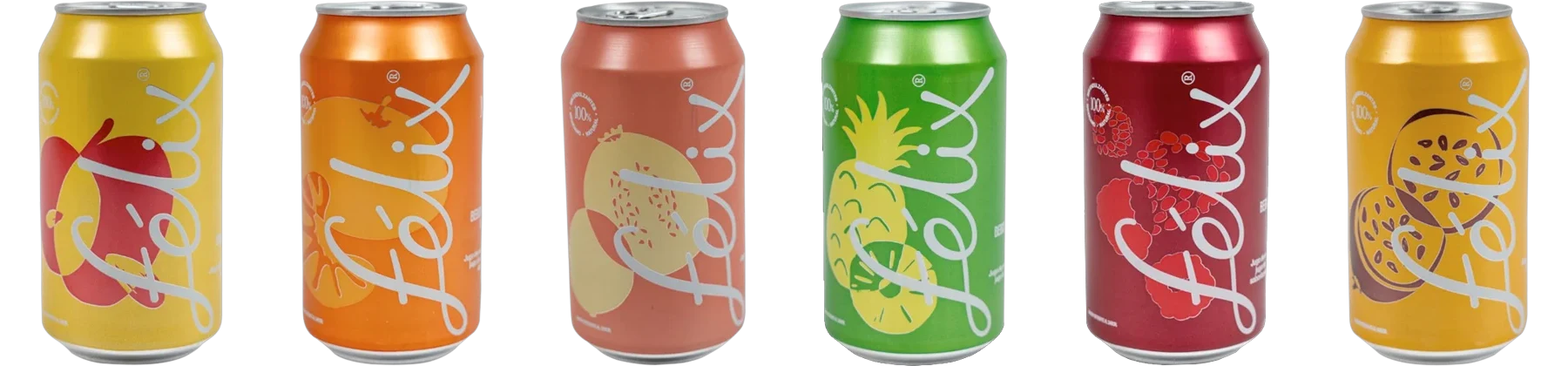 Latas de Félix en seis sabores